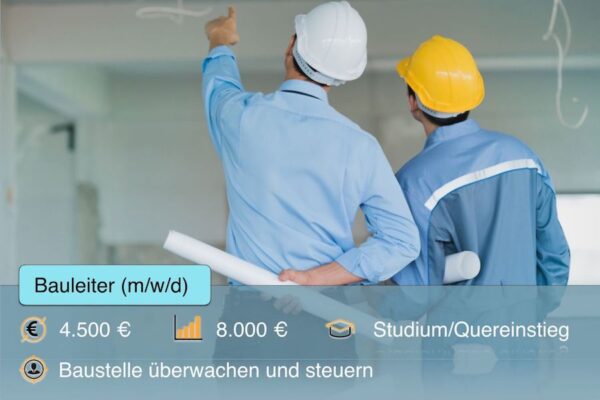 Wie Viel Verdient Ein Bauleiter Im Monat Bauleiter : Einstieg, Aufstieg, Gehalt, Augaben, Stellen