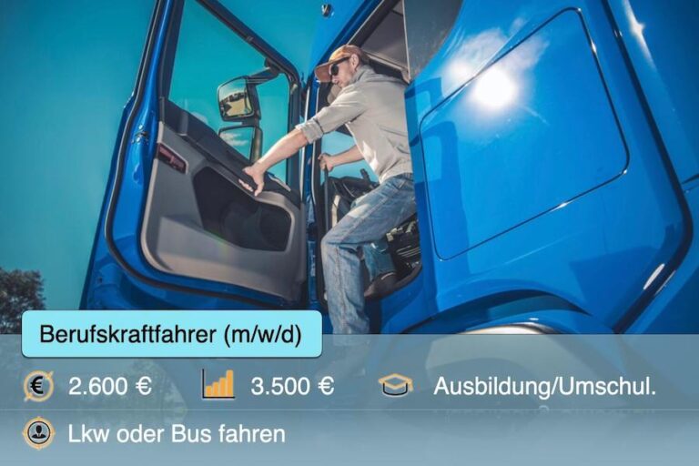 Berufskraftfahrer Lkw Fahrer Beruf Ausbildung Umschulung