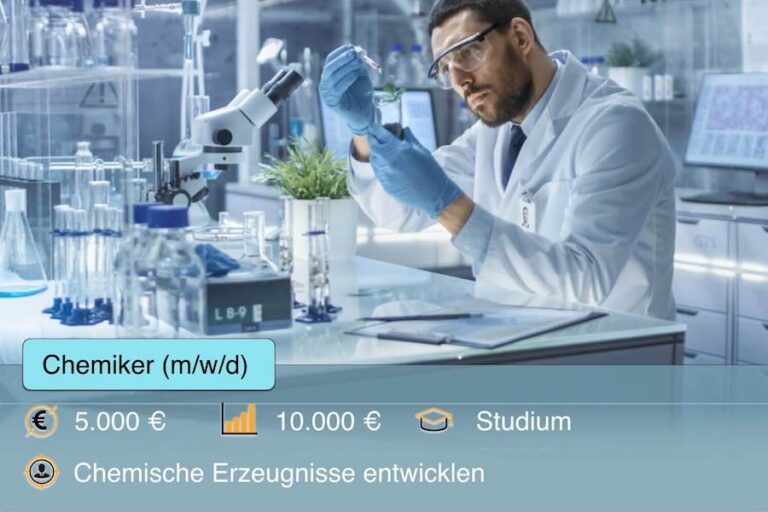 Chemiker Beruf Profil Steckbrief Studium