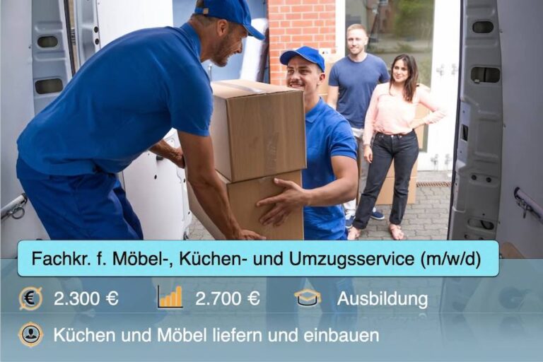 Fachkraefte fuer Moebel Kuechen und Umzugsservice Moebelpacker Kuechenmonteur Beruf