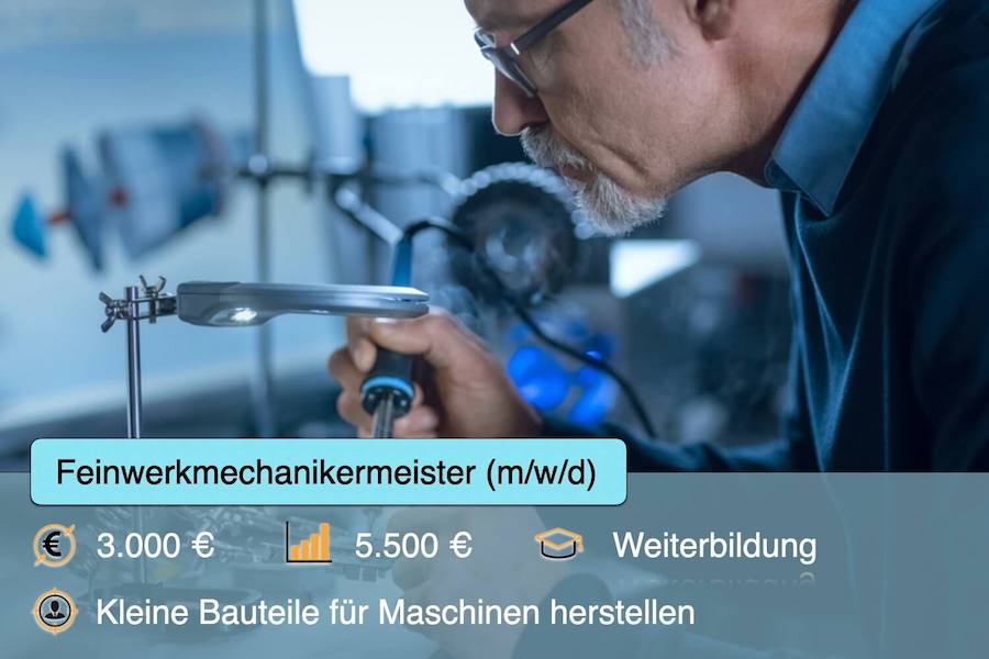 Feinwerkmechanikermeister Beruf Prüfung