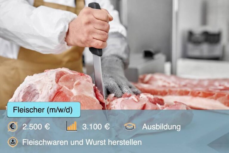 Fleischer Metzger Beruf Ausbildung Steckbrief Aufgaben