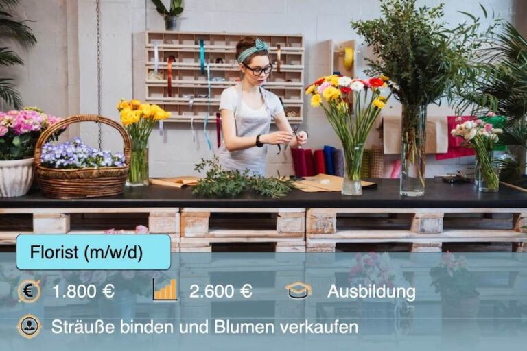 Florist Floristin Beruf Steckbrief Profil Ausbildung