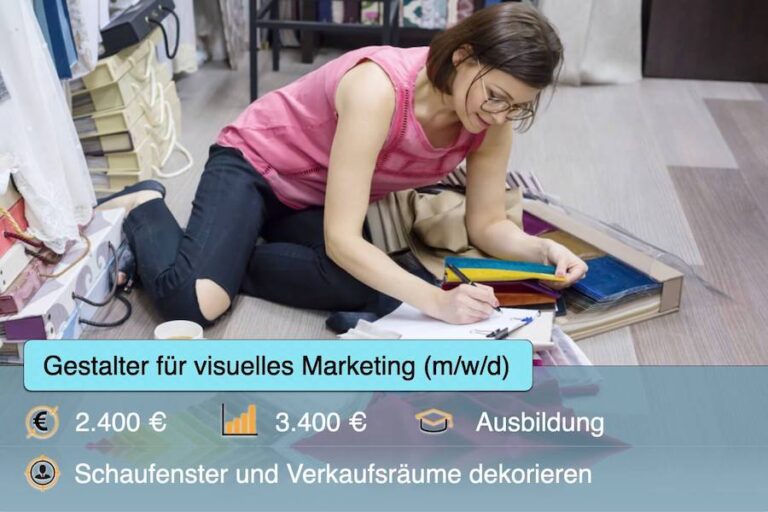 Gestalter fuer visuelles Marketing Beruf Aufgaben