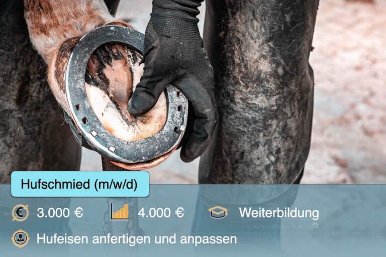 Hufschmiede Beruf Profil Hufbeschlagschmied