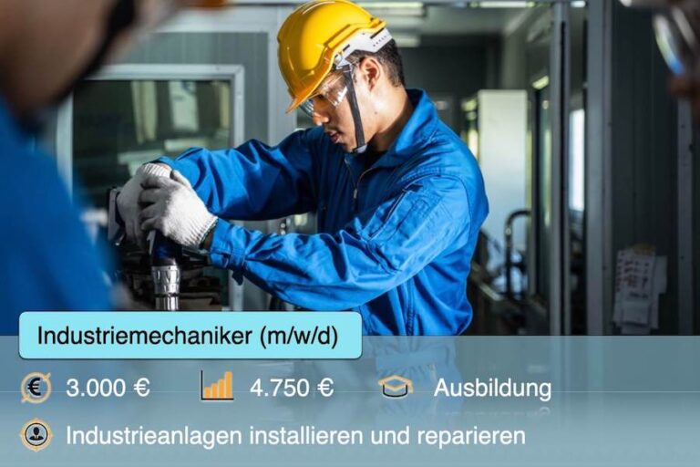 Industriemechaniker Beruf Aufgaben