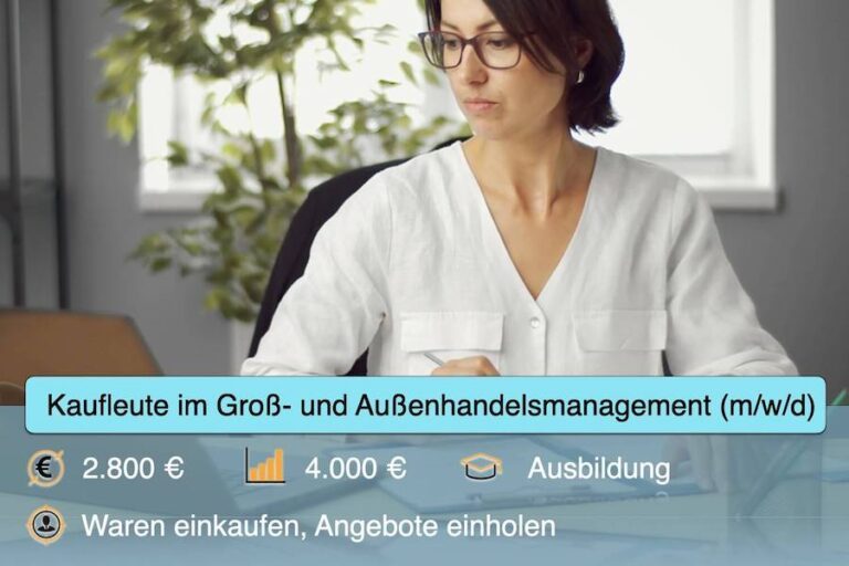 Kaufleute im Gross und Aussenhandelsmanagement Beruf Ausbildung