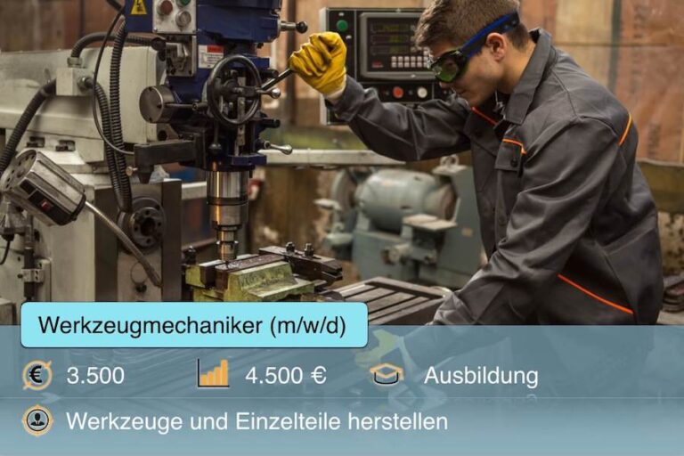 Werkzeugmechaniker Beruf Profil Steckbrief Ausbildung Aufgaben