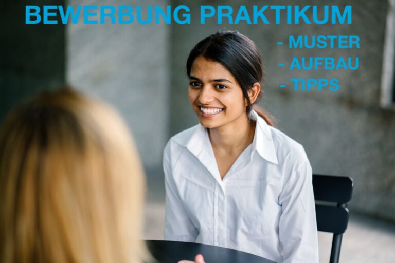 Bewerbung Praktikum Vorlage Beispiel Tipps