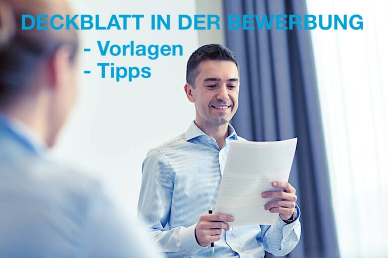 Deckblatt Bewerbung Tipps