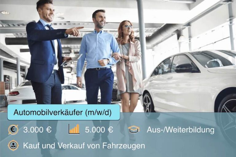 Automobilverkaeufer Gehalt Beruf