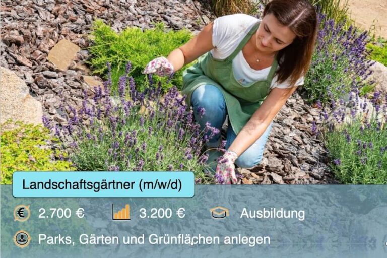 Landschaftsgaertner Beruf Gehalt