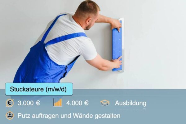 Stuckateure : Einstieg, Aufstieg, Einkommen